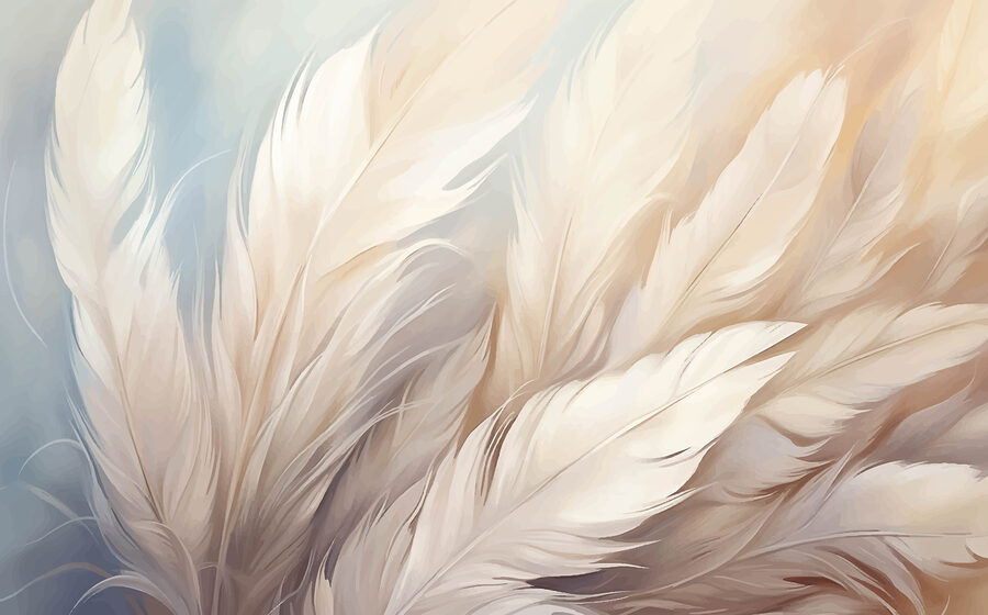 Wall murals Close up of feathers - Image 4