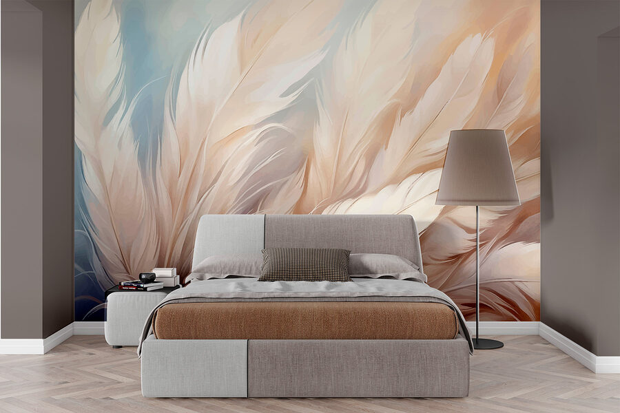 Wall murals Close up of feathers