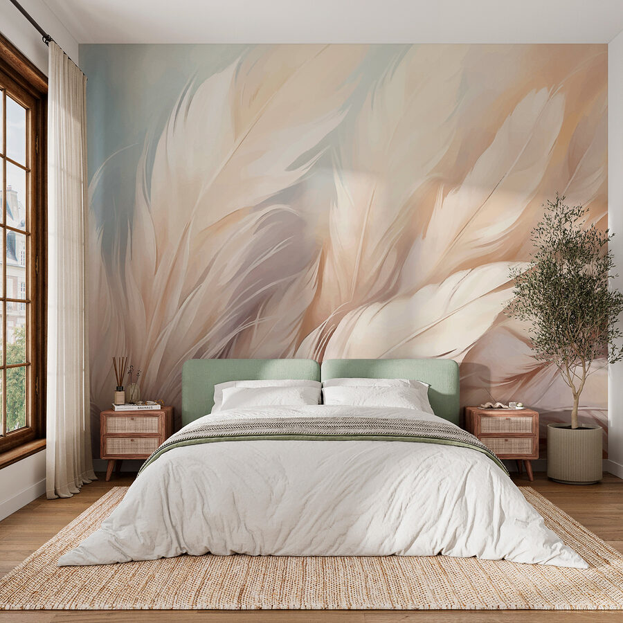 Wall murals Close up of feathers - Image 2