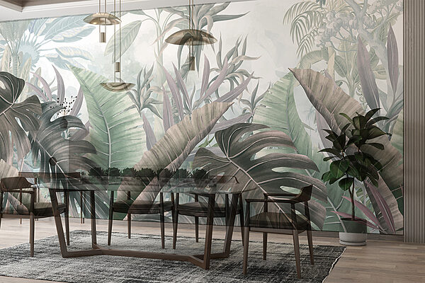 Group of tropical leaves Group of tropical leaves