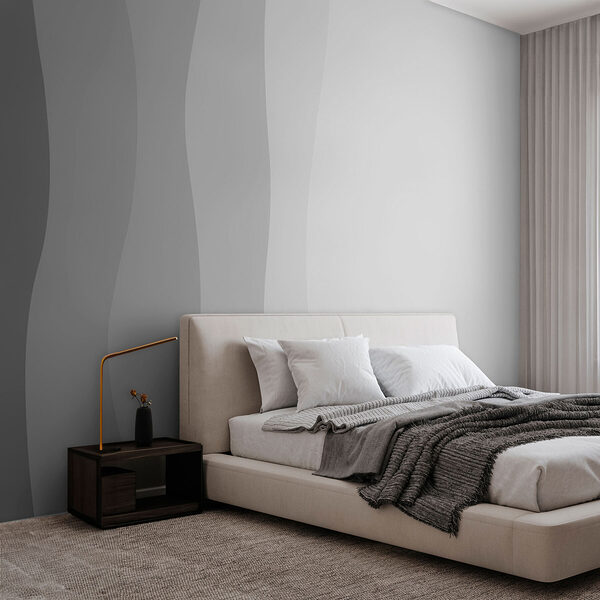 Grey and white wavy lines Grey and white wavy lines
