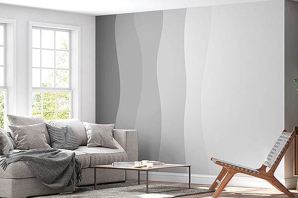 Grey and white wavy lines Grey and white wavy lines