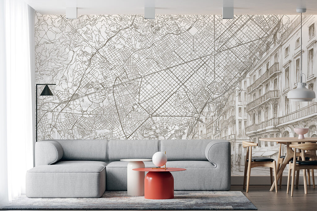 Map of a city Map of a city