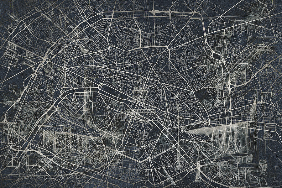 Wall murals Map of a city - Image 6