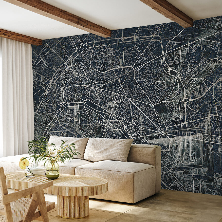 Wall murals Map of a city - Image 5
