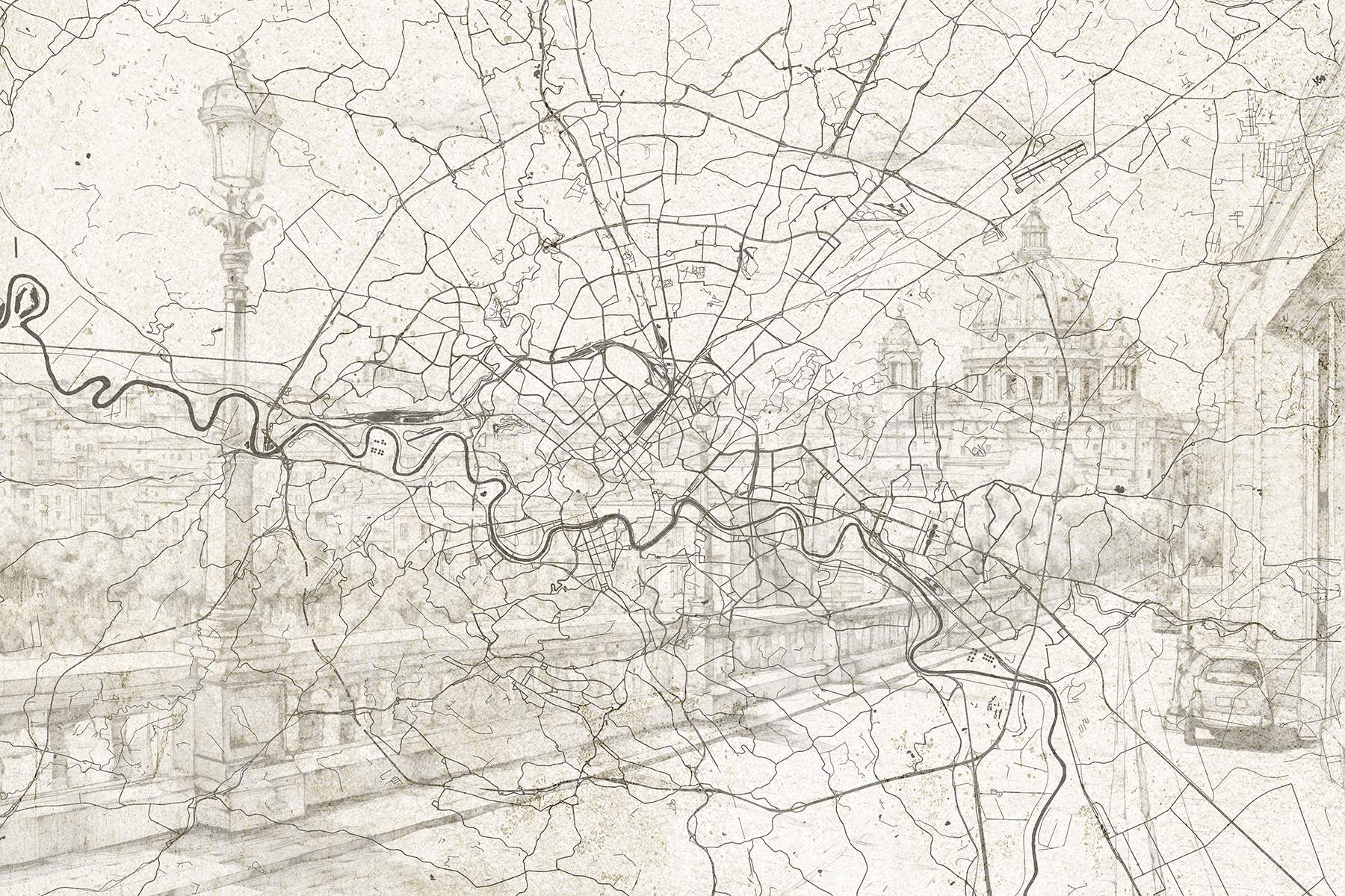 Map of a city Map of a city