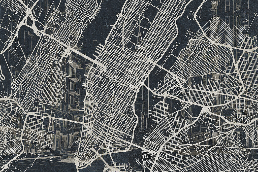 Map of a city Map of a city