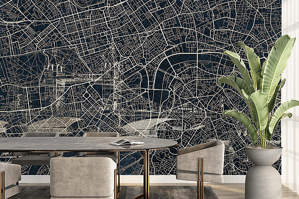Map of a city Map of a city