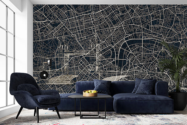 Map of a city Map of a city