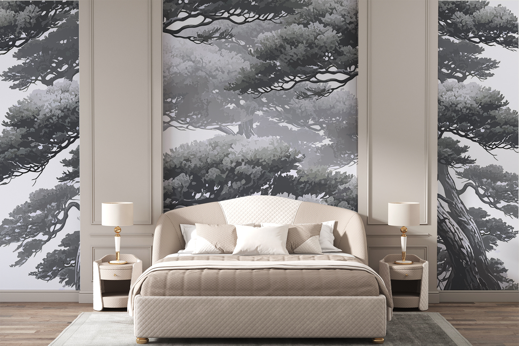 Group of trees with branches