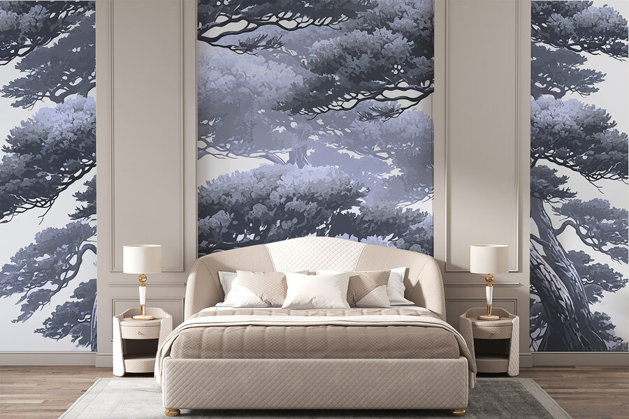 Group of trees with branches