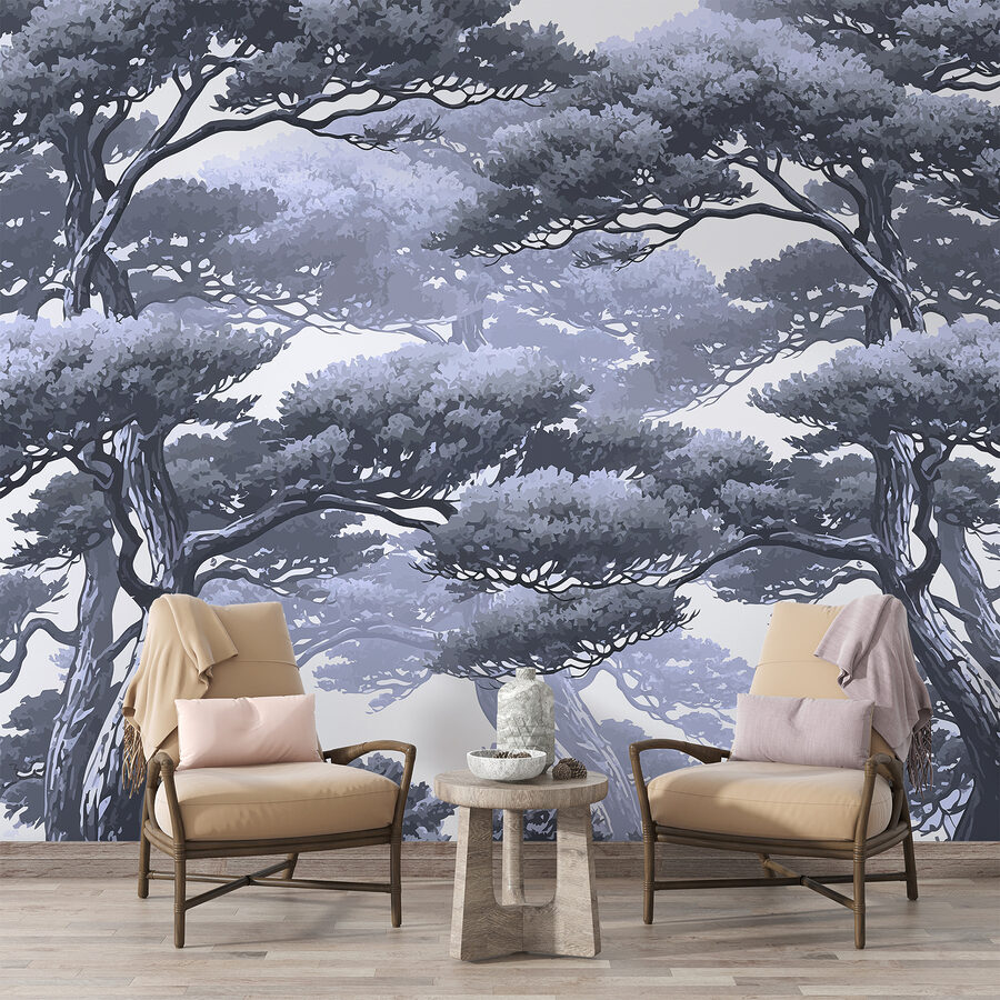 Group of trees with branches