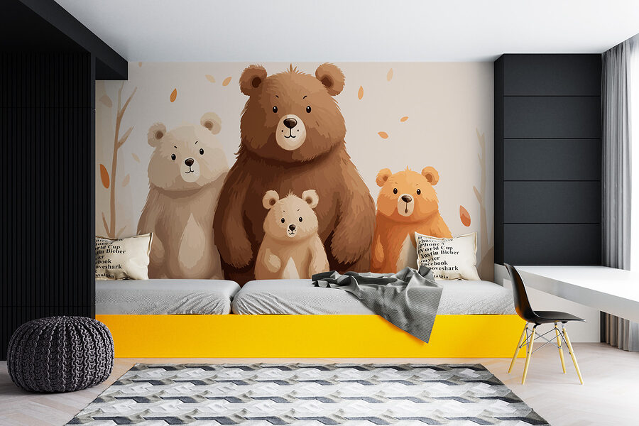 Wall murals Group of bears standing together - Image 2