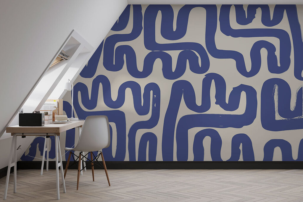 Blue lines on a white background Blue lines on a white background