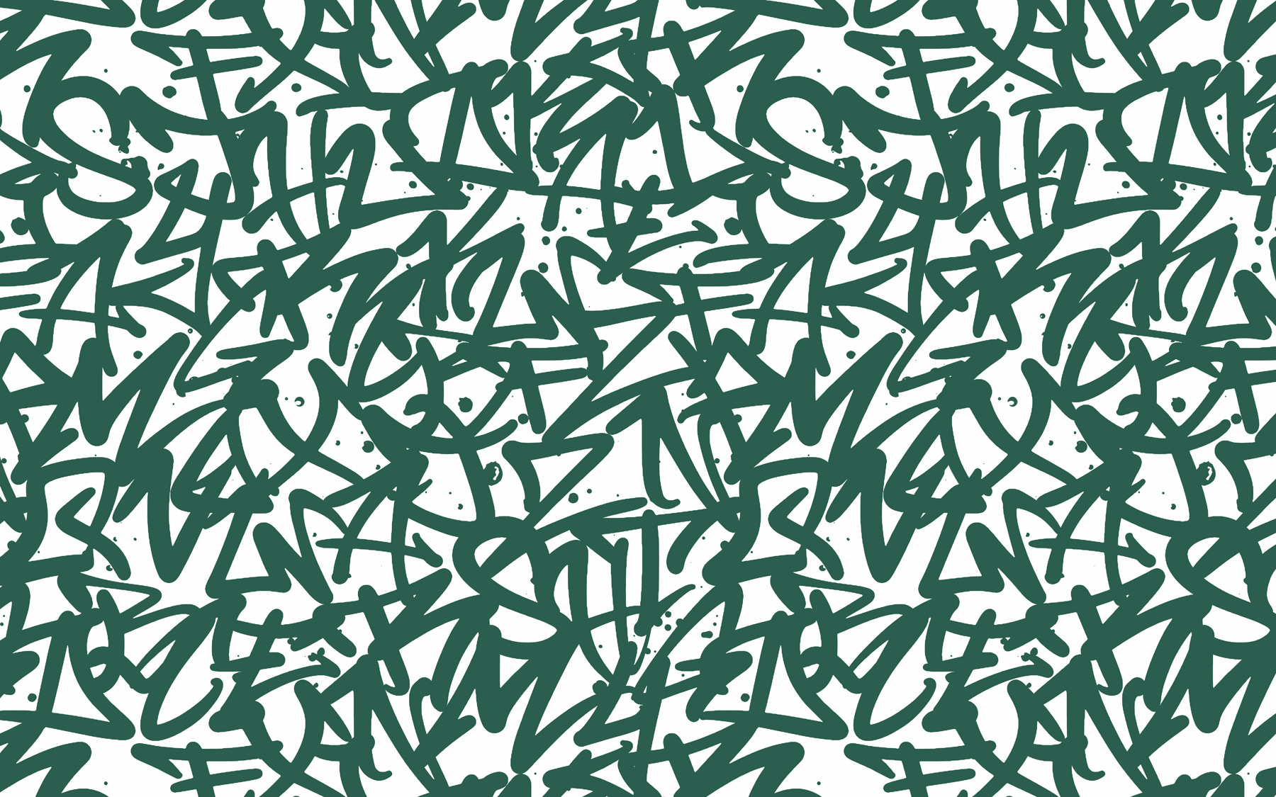 Pattern of green letters Pattern of green letters