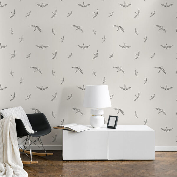 Pattern of birds on a white background Pattern of birds on a white background