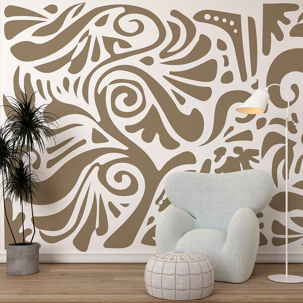 White and brown pattern White and brown pattern