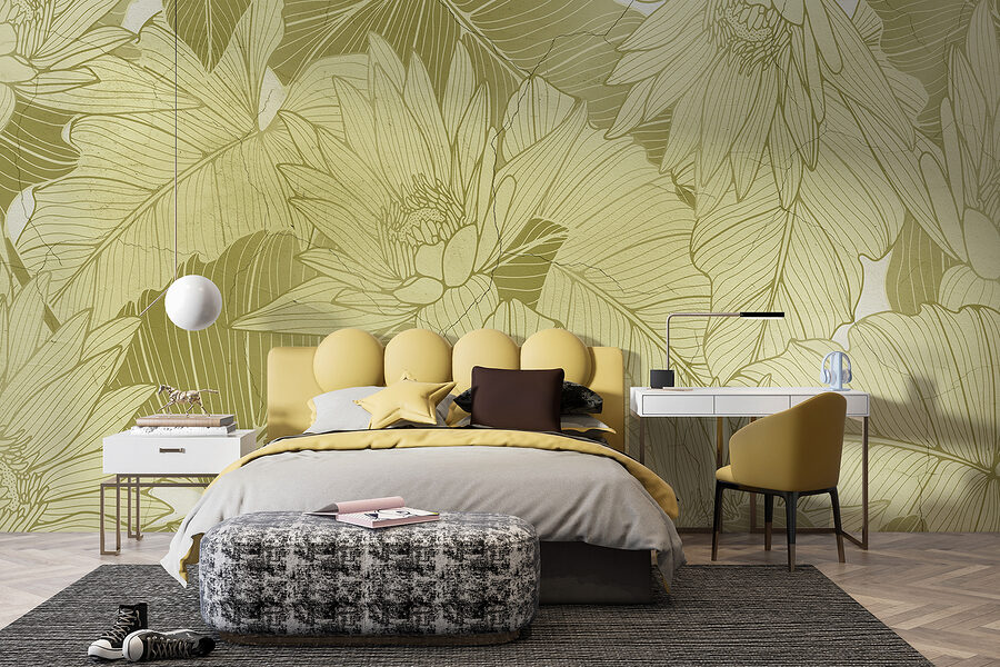 Wall murals Close up of a flower