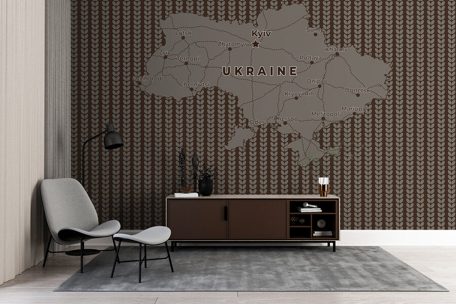 Map of ukraine with lines and cities Map of ukraine with lines and cities