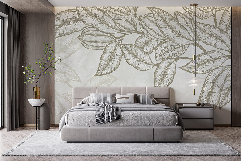 Plant with leaves and beans