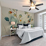 Wall murals Painting of a plant with leaves