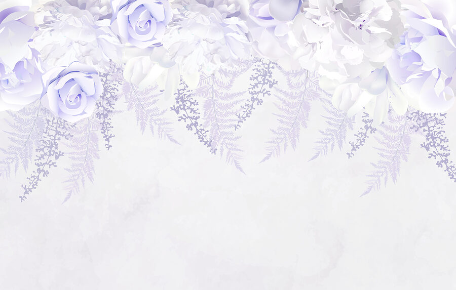 White and purple flowers