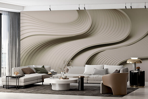 White and grey wavy lines White and grey wavy lines