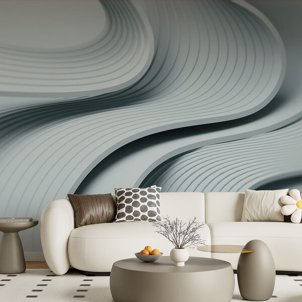 White and grey wavy lines White and grey wavy lines