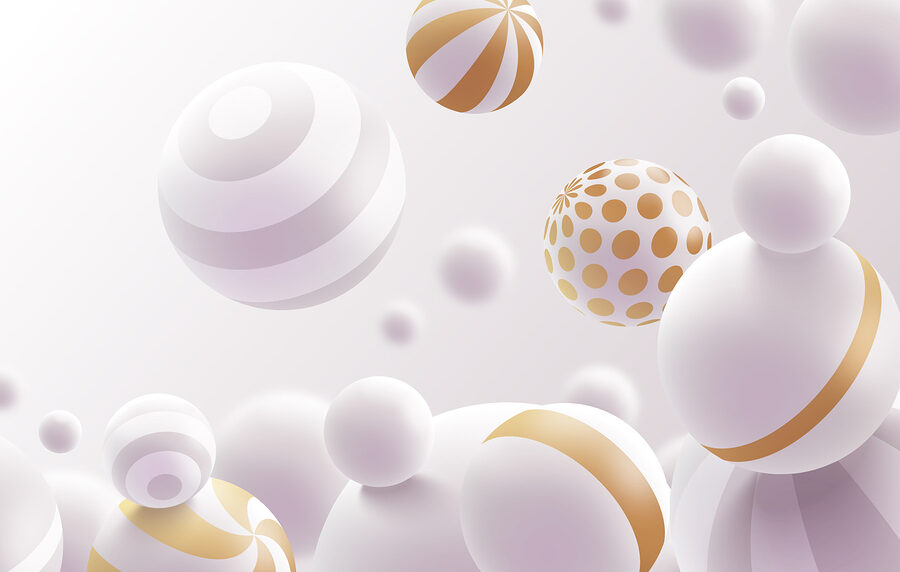Wall murals Elegant spheres in peaceful harmony - Image 8
