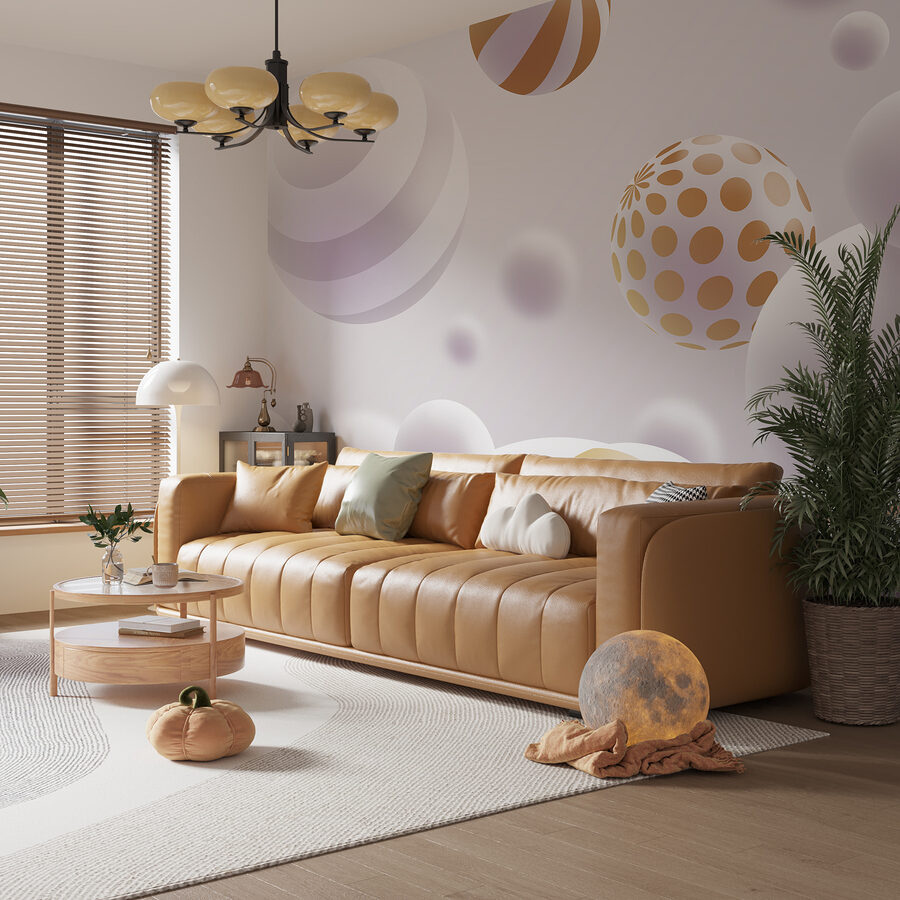 Wall murals Elegant spheres in peaceful harmony - Image 2