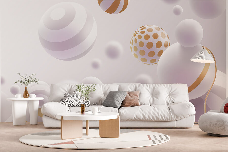 Wall murals Elegant spheres in peaceful harmony - Image 5