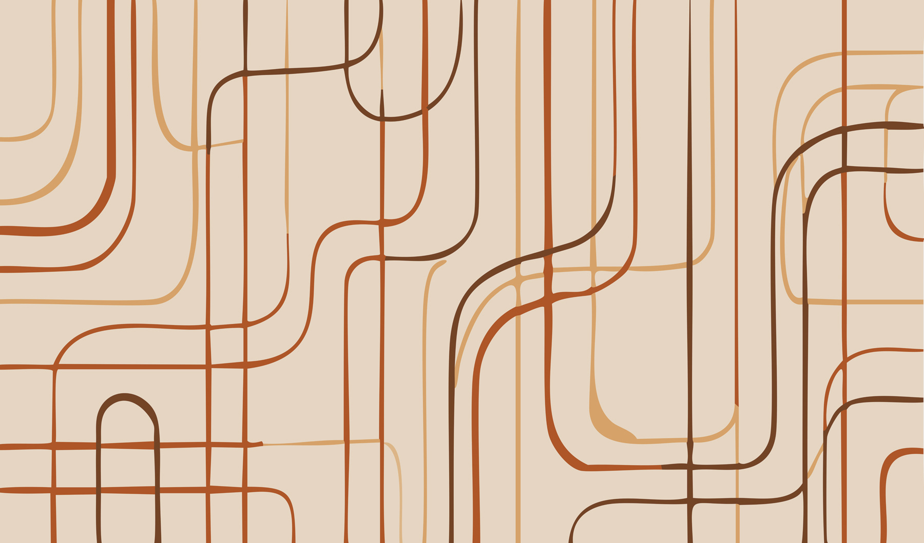 Brown lines on a beige background