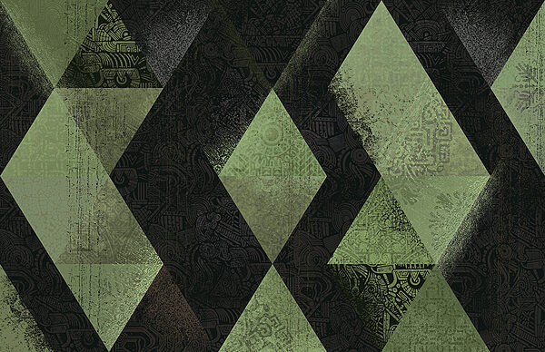 Black and green diamond pattern Black and green diamond pattern