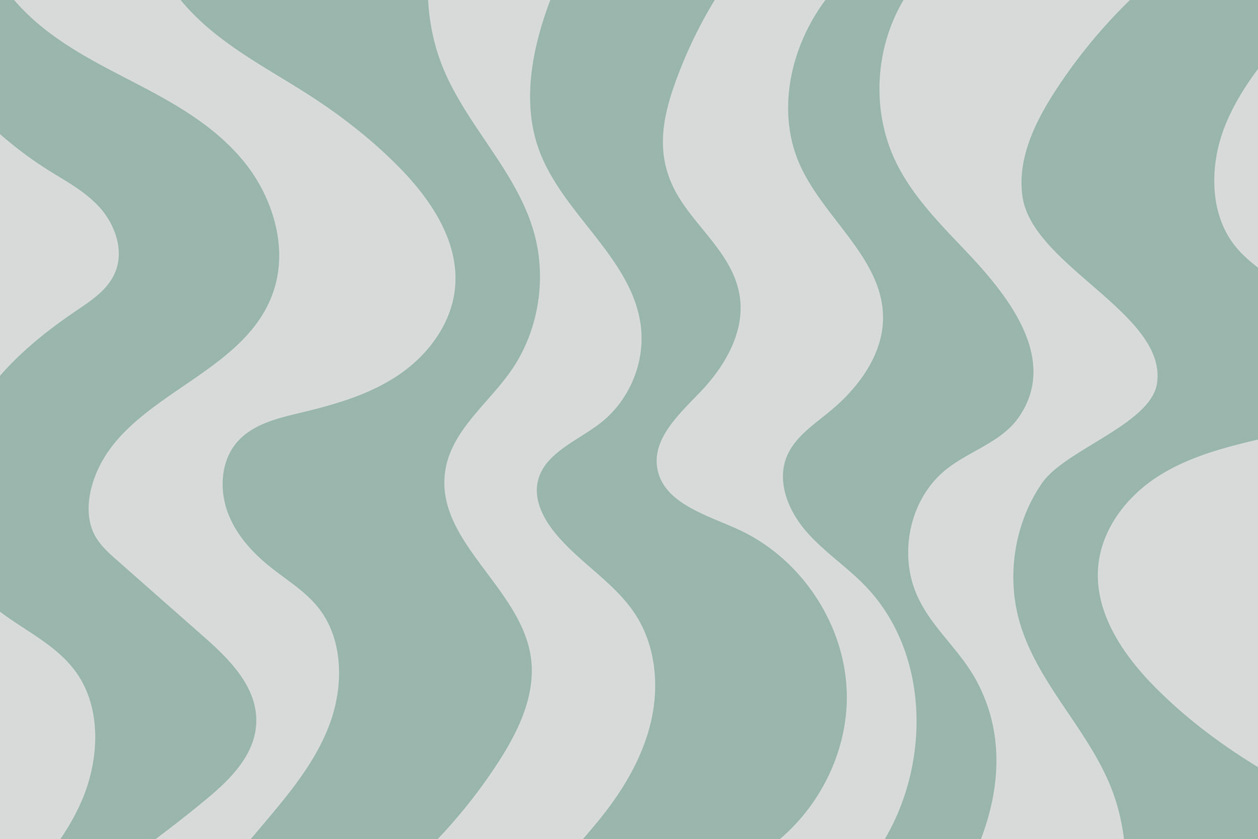 Green and white wavy lines