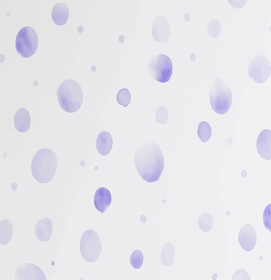 White surface with purple dots