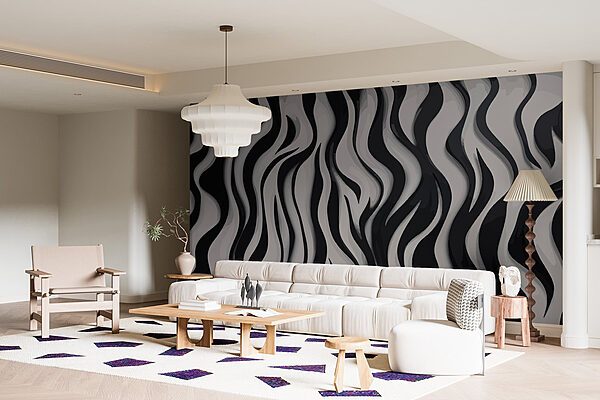 Black and white striped pattern