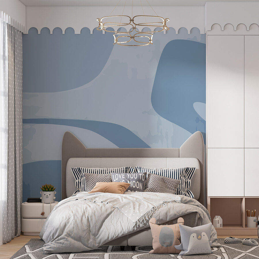 Blue and white background