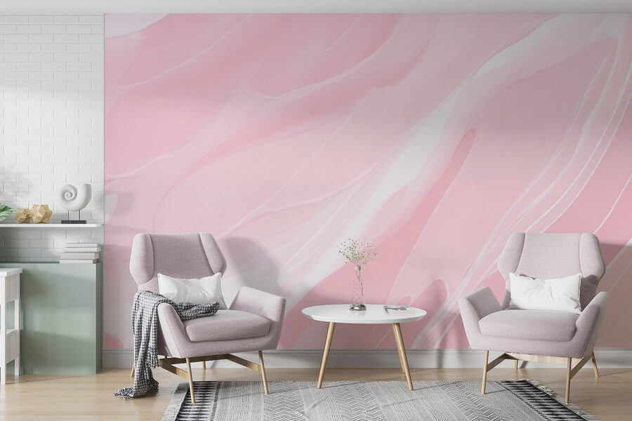Pink and white swirls