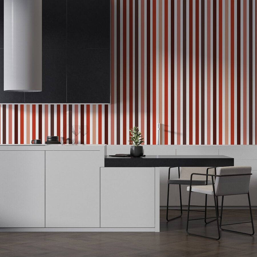 Vibrant stripes in warm tones.