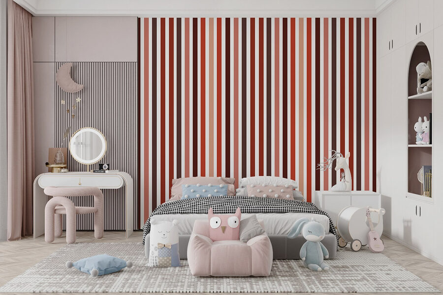 Vibrant stripes in warm tones.