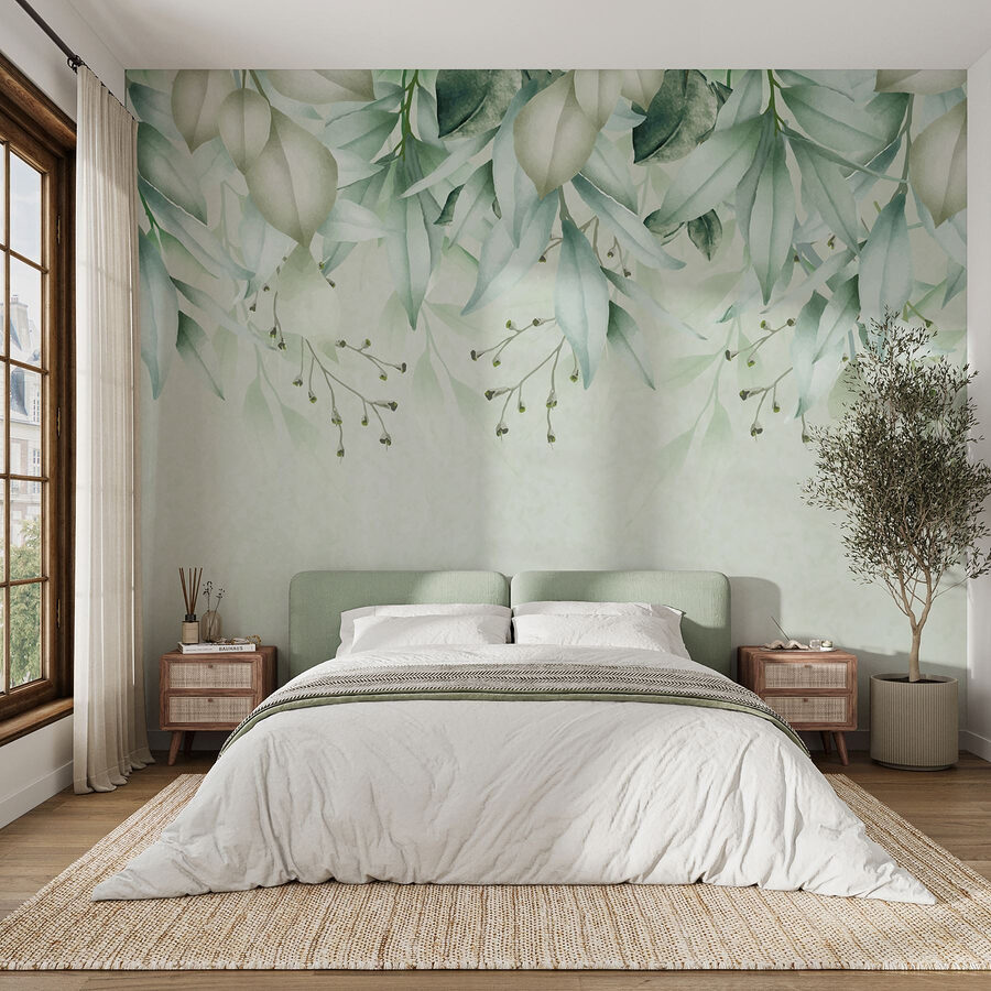 Wall murals Close up of leaves
