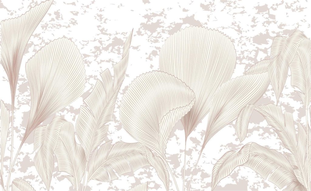 Elegant leaves in muted hues Elegant leaves in muted hues