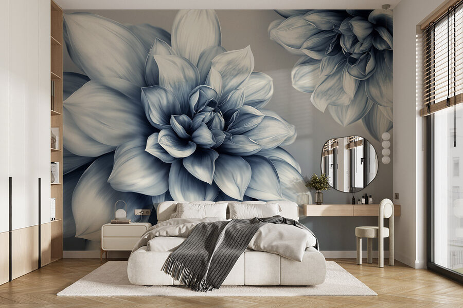 Elegant floral design in monochrome tones Elegant floral design in monochrome tones
