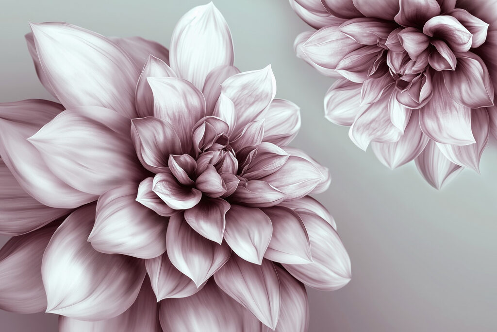 Delicate blooms in soft hues Delicate blooms in soft hues