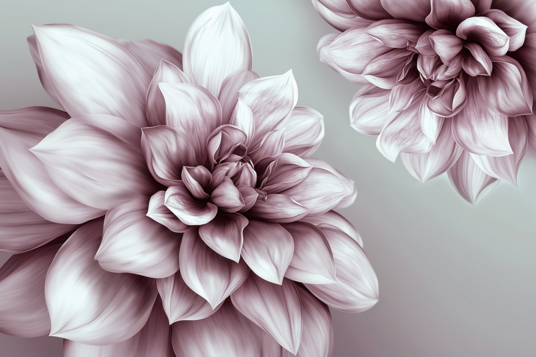 Delicate blooms in soft hues