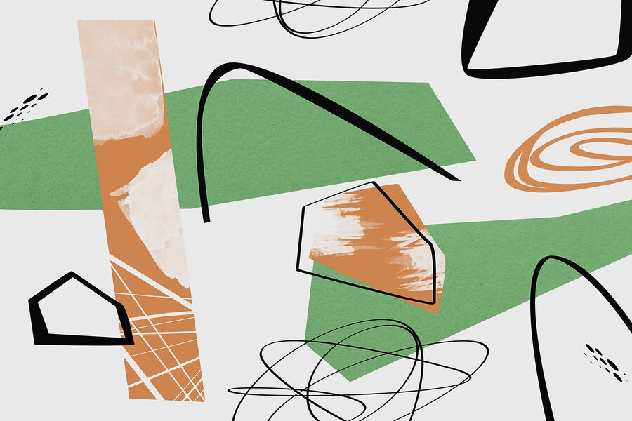 Abstract shapes in vibrant colors Abstract shapes in vibrant colors