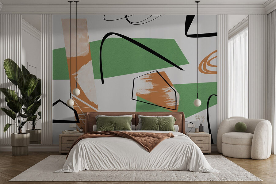 Abstract shapes in vibrant colors Abstract shapes in vibrant colors