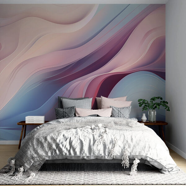 Colorful wavy lines on a surface Colorful wavy lines on a surface