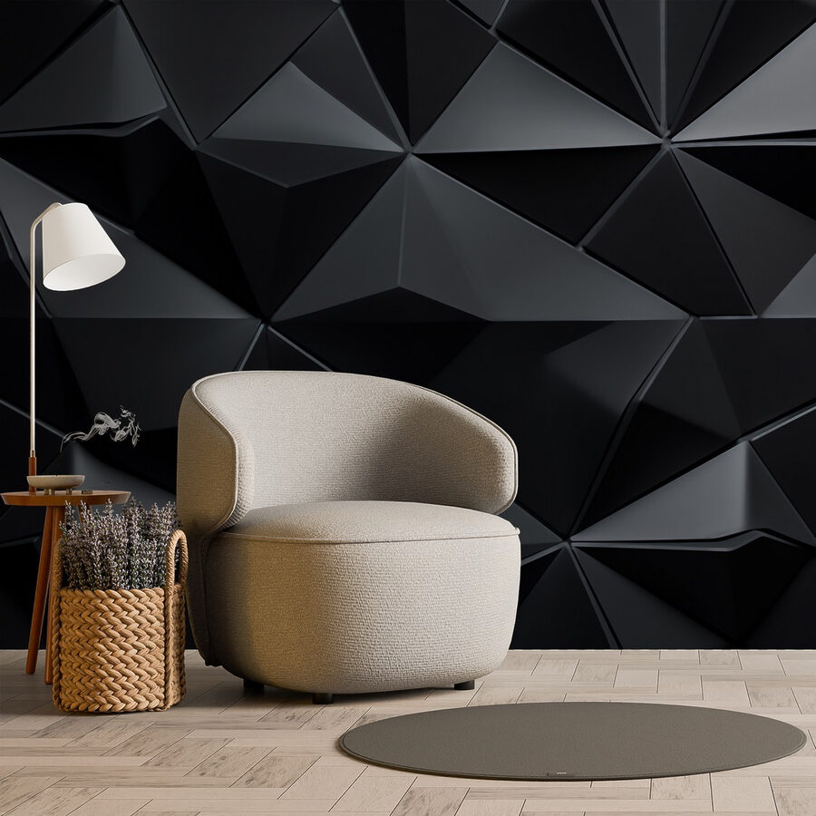 Black and grey triangle pattern Black and grey triangle pattern