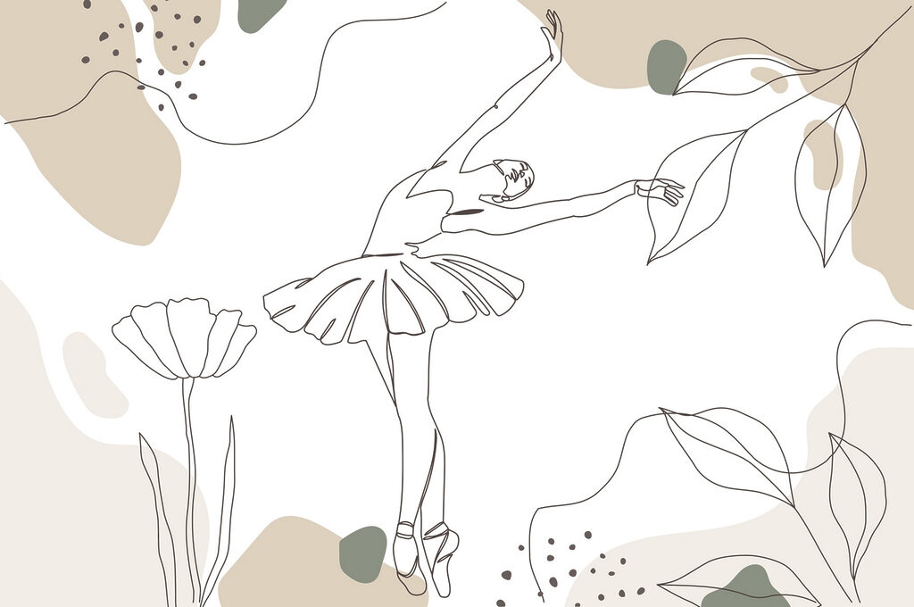 Drawing of a ballerina Drawing of a ballerina